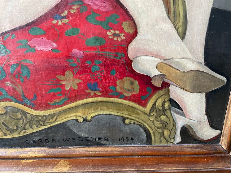 Gerda Wegener, I Sommervarmen.  Detalje, fod.jpeg