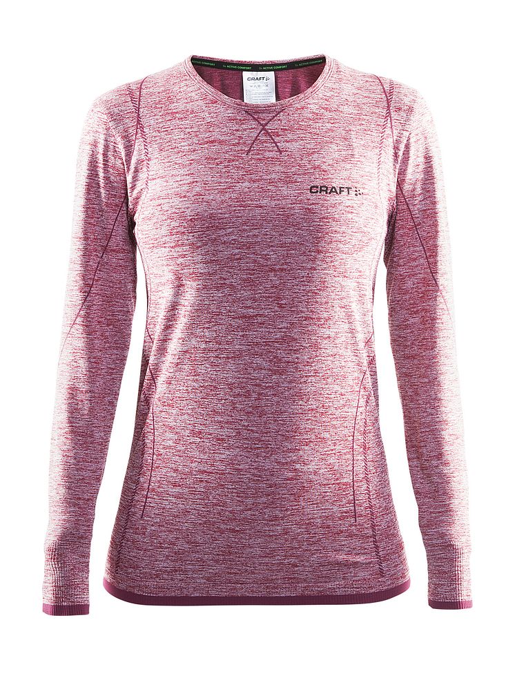 Active Comfort round neck long sleeve för dam i färgen ruby (ca pris 350 kr)