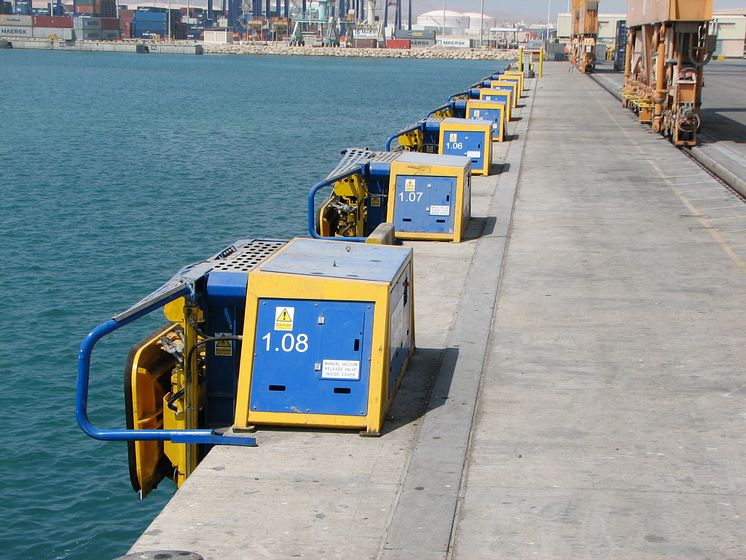 Image (2) of Cavotec MoorMaster™ MM200C units at the Port of Salalah, Oman