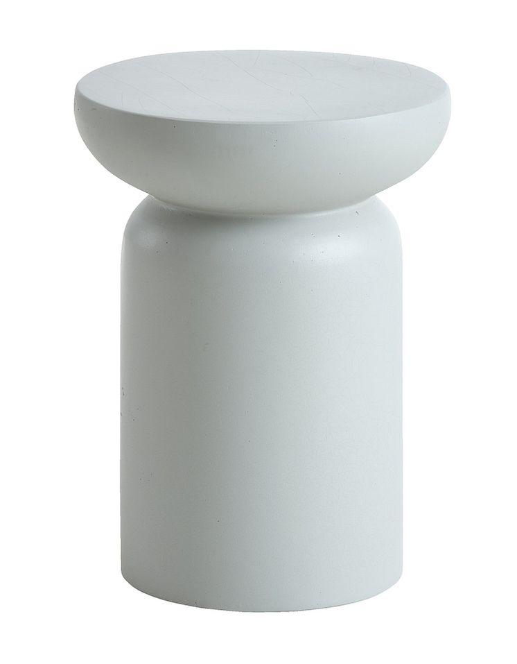 Hjørnebord LYDUM Ø34 grå-beige fibercement (449 DKK)