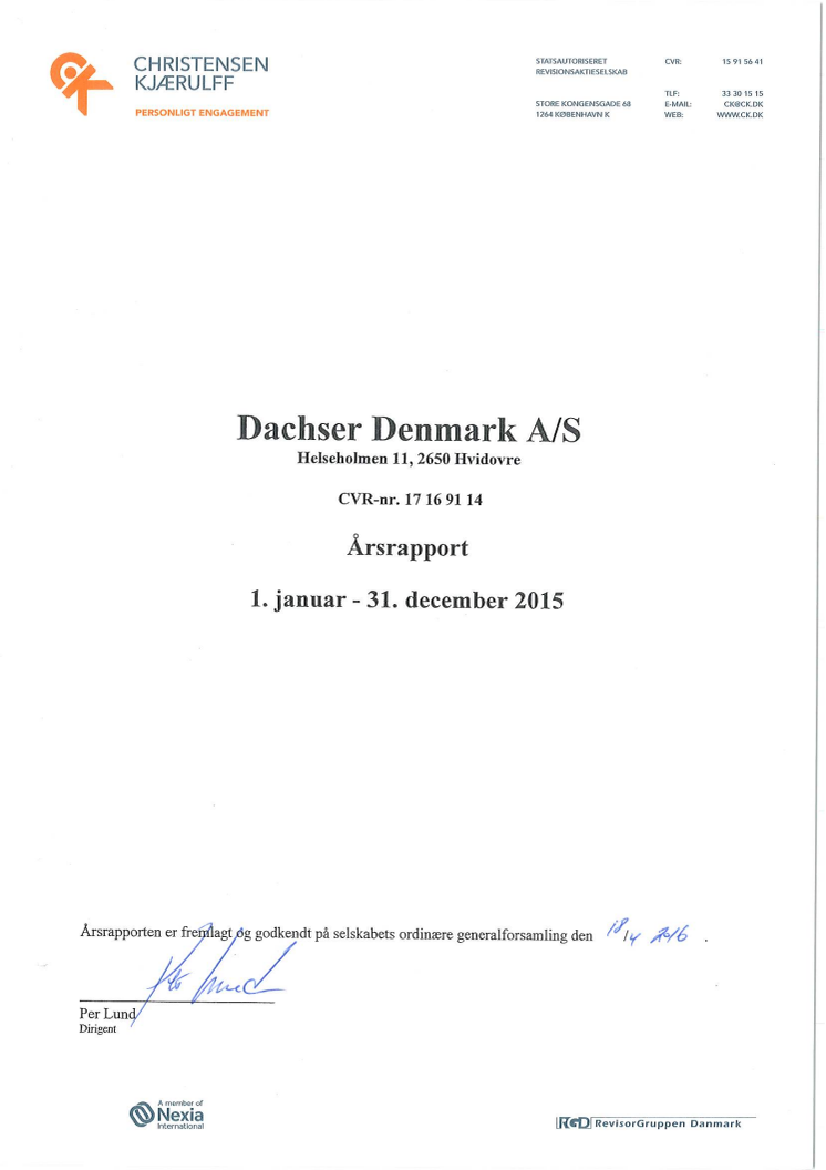 Dachser Denmark Årsrapport