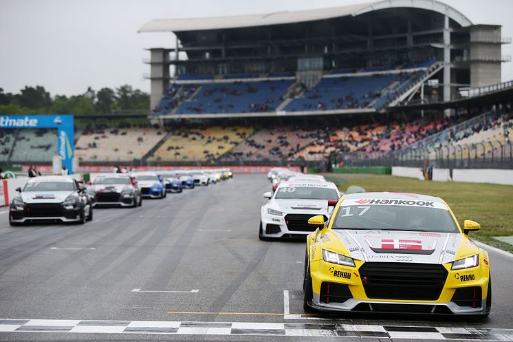 Audi TT cup #17, Nicolaj Møller Madsen i pole position