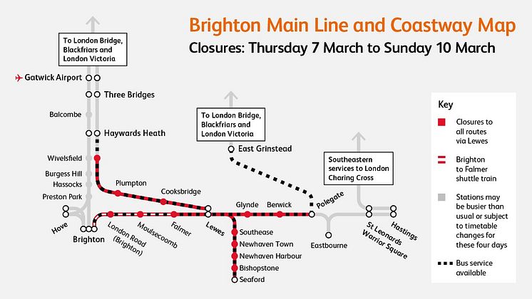 Lewes blockade 2019 map