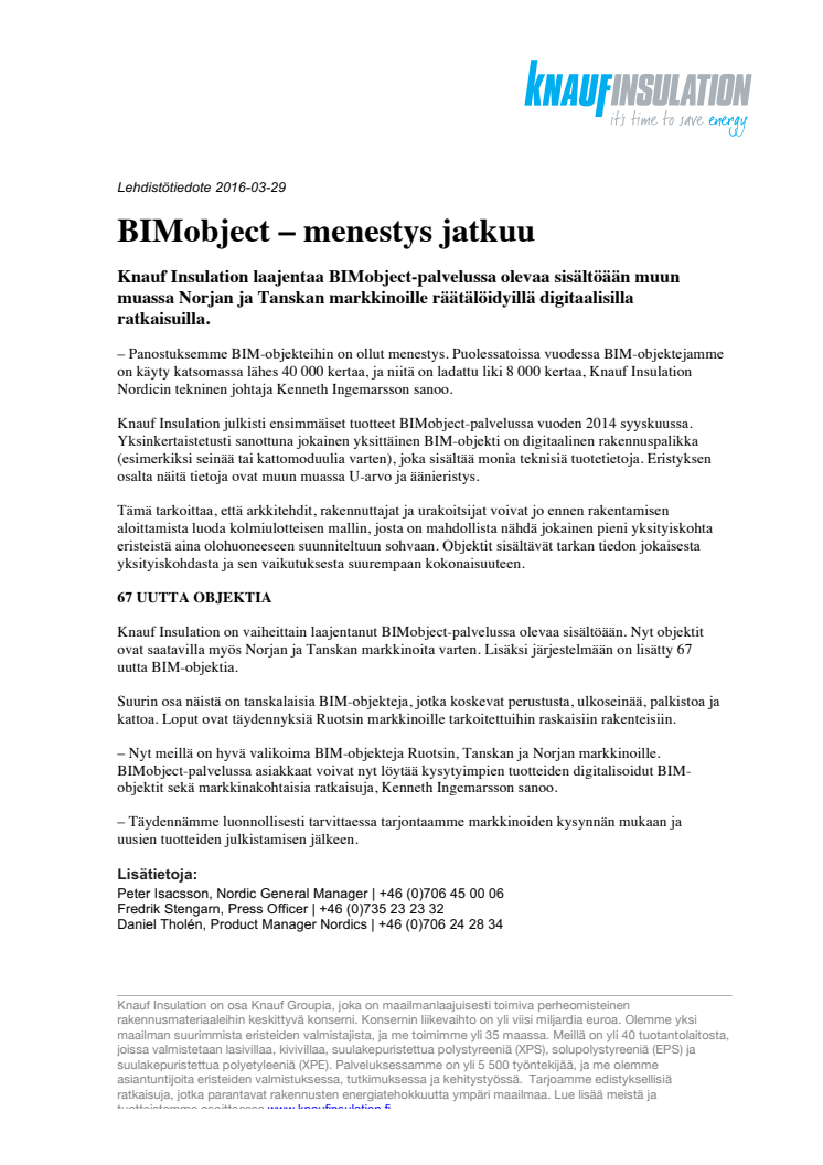 BIMobject – menestys jatkuu 