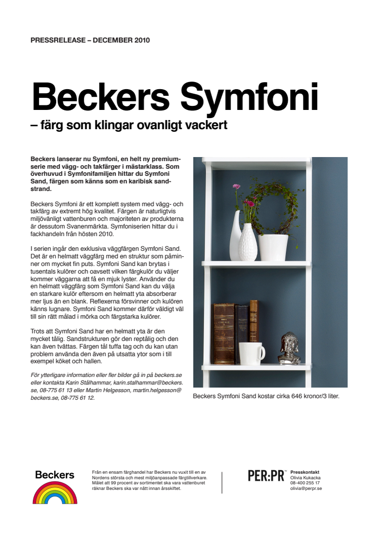 Beckers Symfoni  – färg som klingar ovanligt vackert