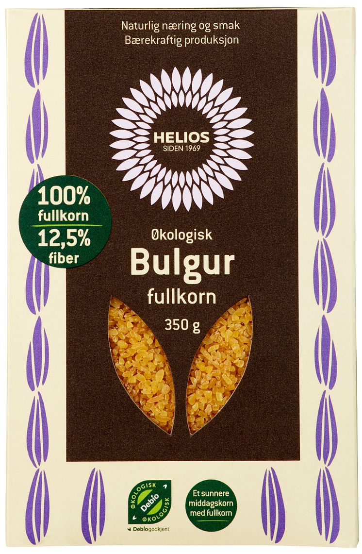 Helios bulgur fullkorn økologisk 350 g