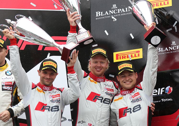 24h Spa 2015 - Christian Mamerow (D), Nicki Thiim (DK), Christopher Mies (D)