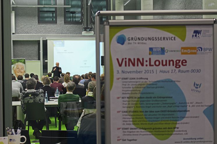 ViNN:Lounge für Existenzgründer und Jungunternehmer am 3. November 2015