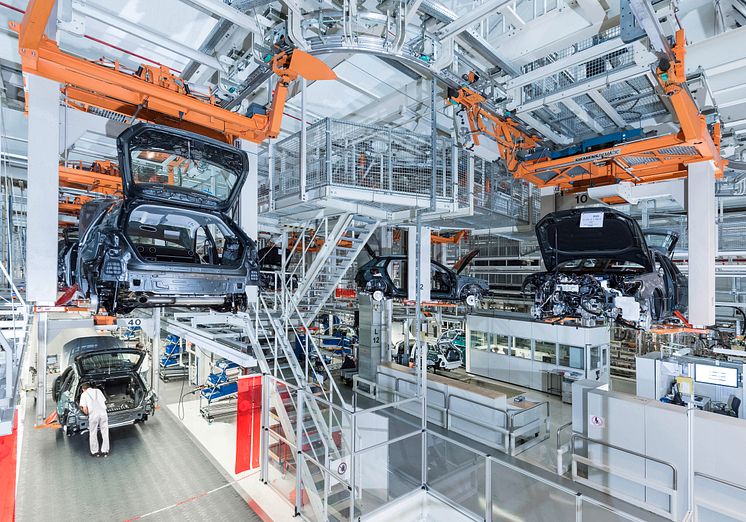 Audi production plant in Ingolstadt - Audi A3 Sportback e-tron is the first plug-in hybrid model from Audi