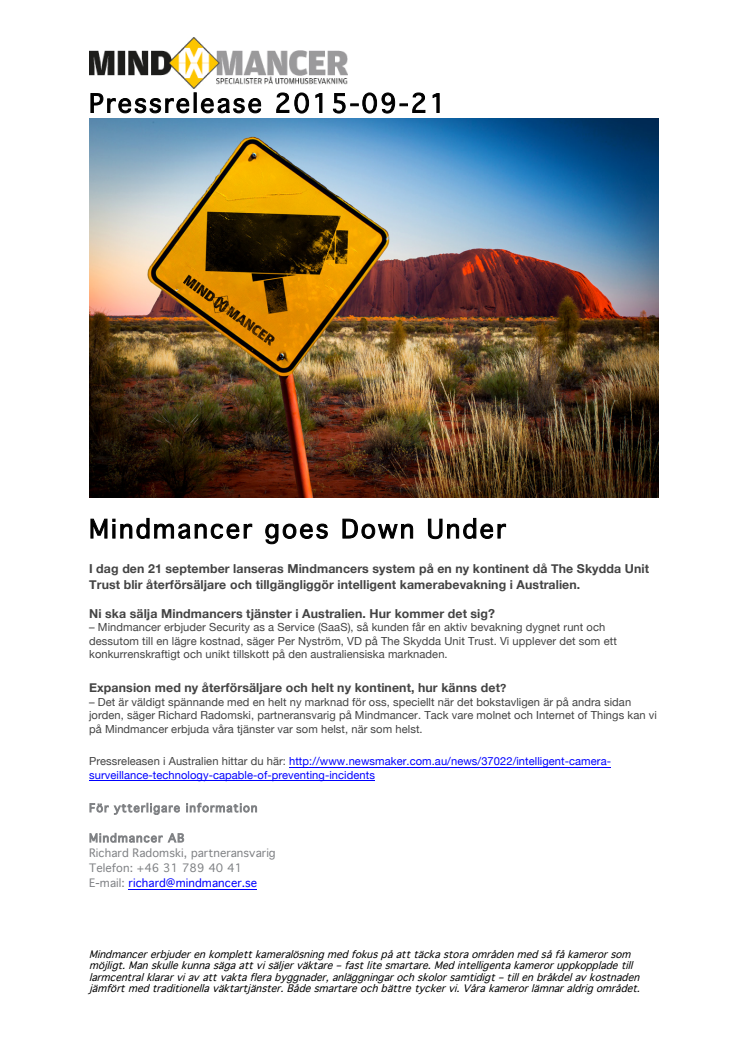 Mindmancer goes Down Under!