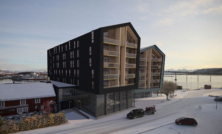 Modell av Quality Hotel Richard With.