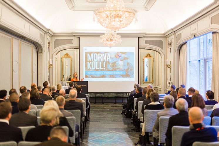 Nina Jensen, generalsekretær i WWF Norge, holder innlegg på LOS Energy Day