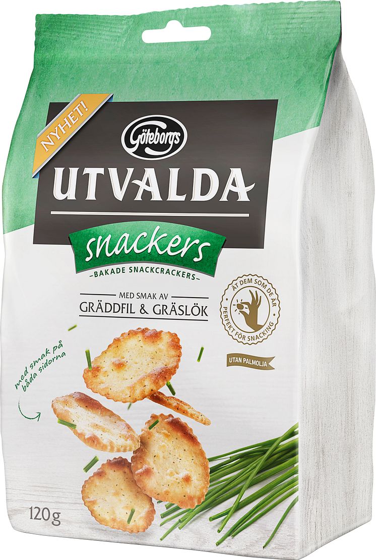 Utvalda snackers - gräddfil & gräslök