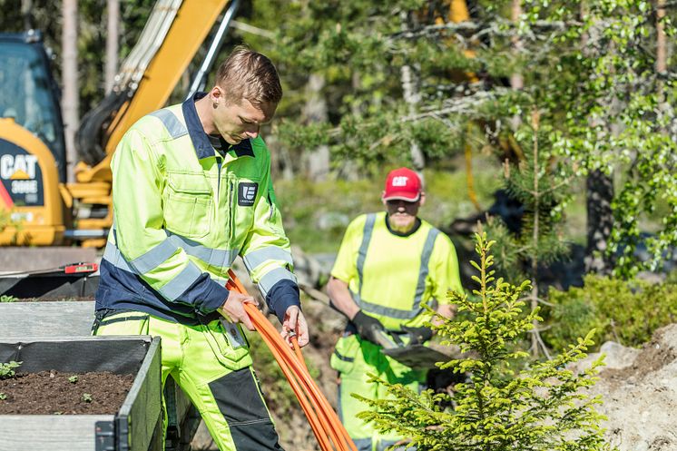 Umeå Energi grävarbete