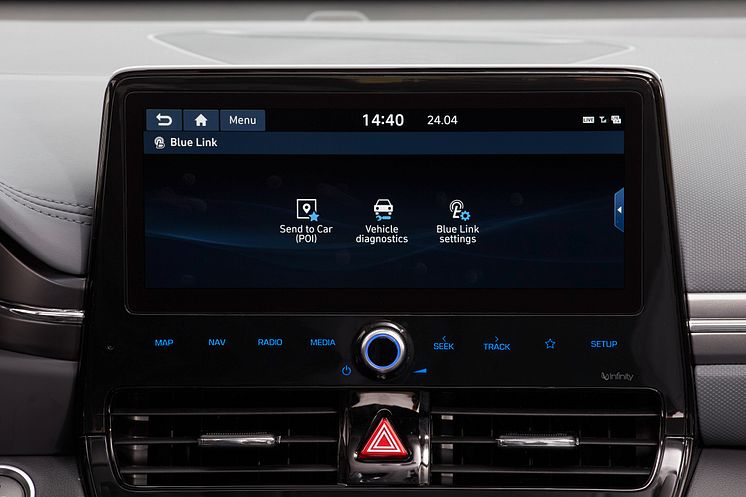 Blue Link introduceras i nya Hyundai IONIQ.