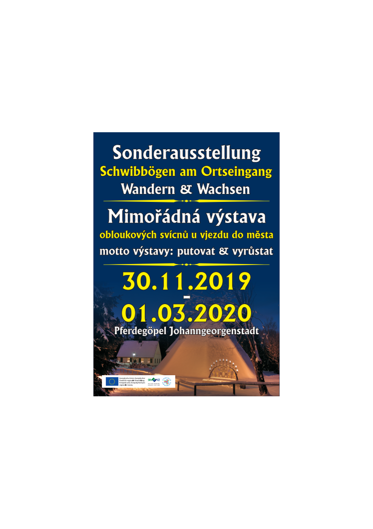 Plakat Schwibbogenausstellung Johanngeorgenstadt