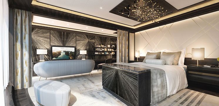 Seven Seas Splendor - Regent Suite Master Bedroom