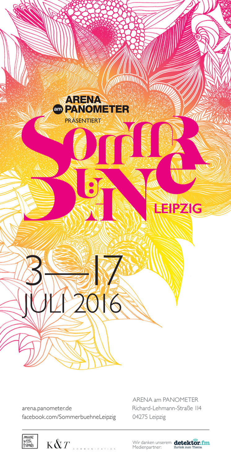 Programm der Sommerbühne 2016
