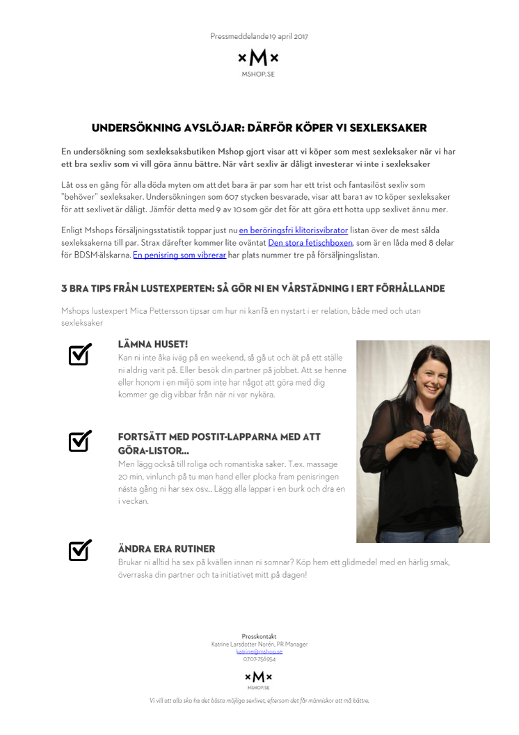Undersökning avslöjar: Därför köper vi sexleksaker
