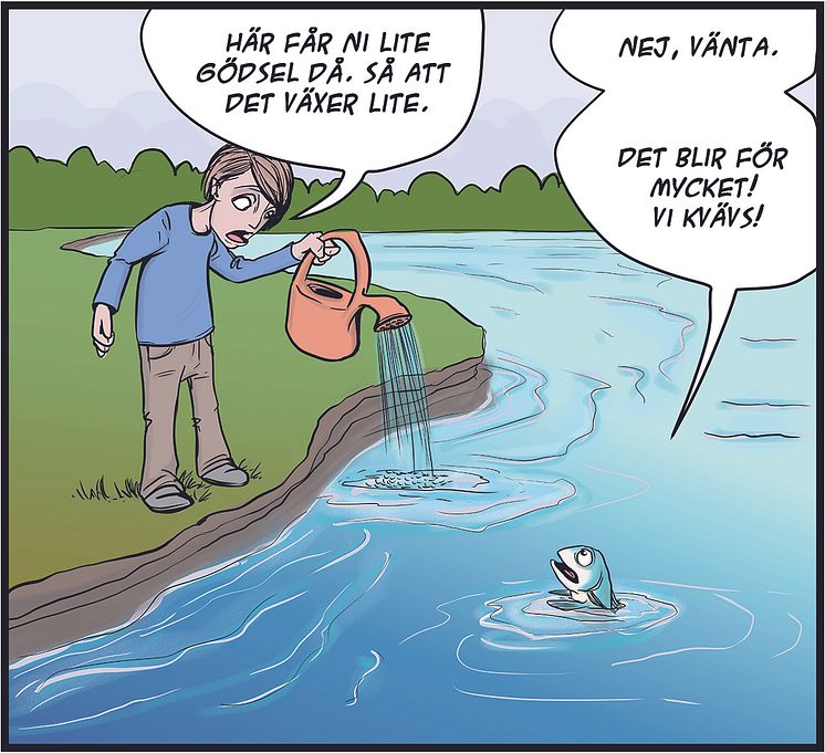 Serie från Hej fisk! Illustratör Yvette Gustafsson