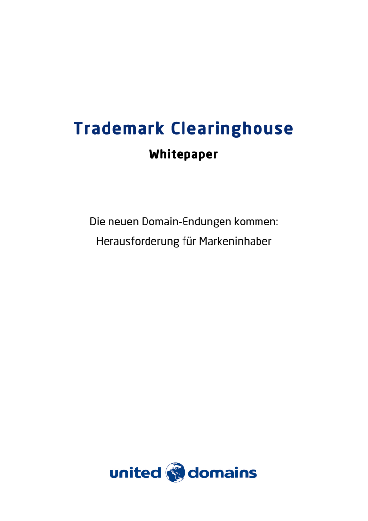 Whitepaper zum Trademark Clearinghouse