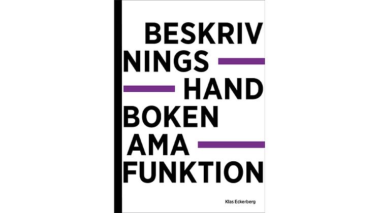 Beskrivningshandboken AMA Funktion-omslag