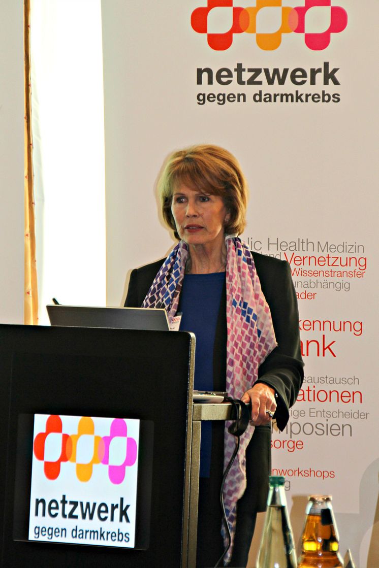 Beiratssitzung 2013 Dr. Christa Maar, Präsidentin des Netzwerks gegen Darmkrebs