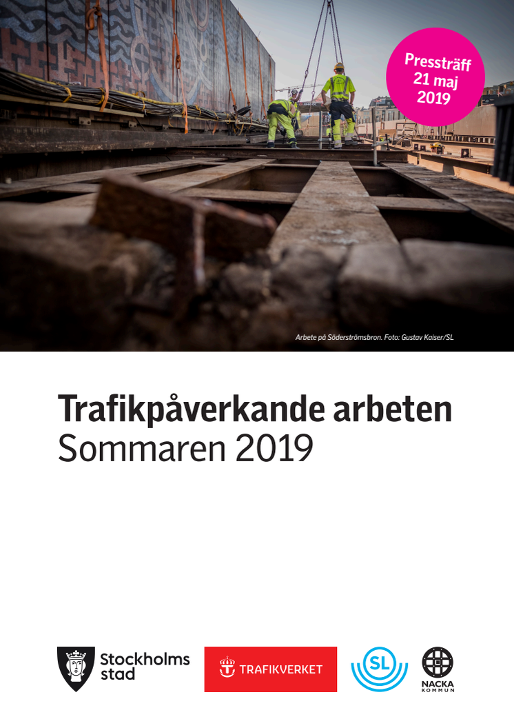 Trafikpåverkande arbeten sommar 2019