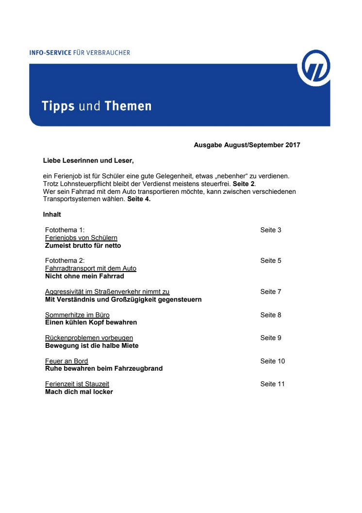 Tipps und Themen 8/9-2017