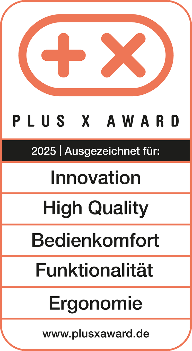 In diesen fünf Kategorien wurde die DOYMAfix® HP/O-S mit dem Plus X Award ausgezeichnet.