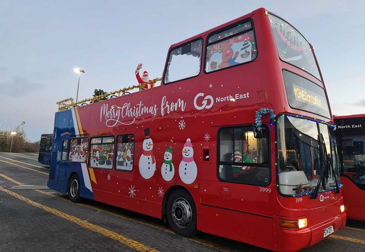 Go North East Santa bus spreads much-needed joy and laughter
