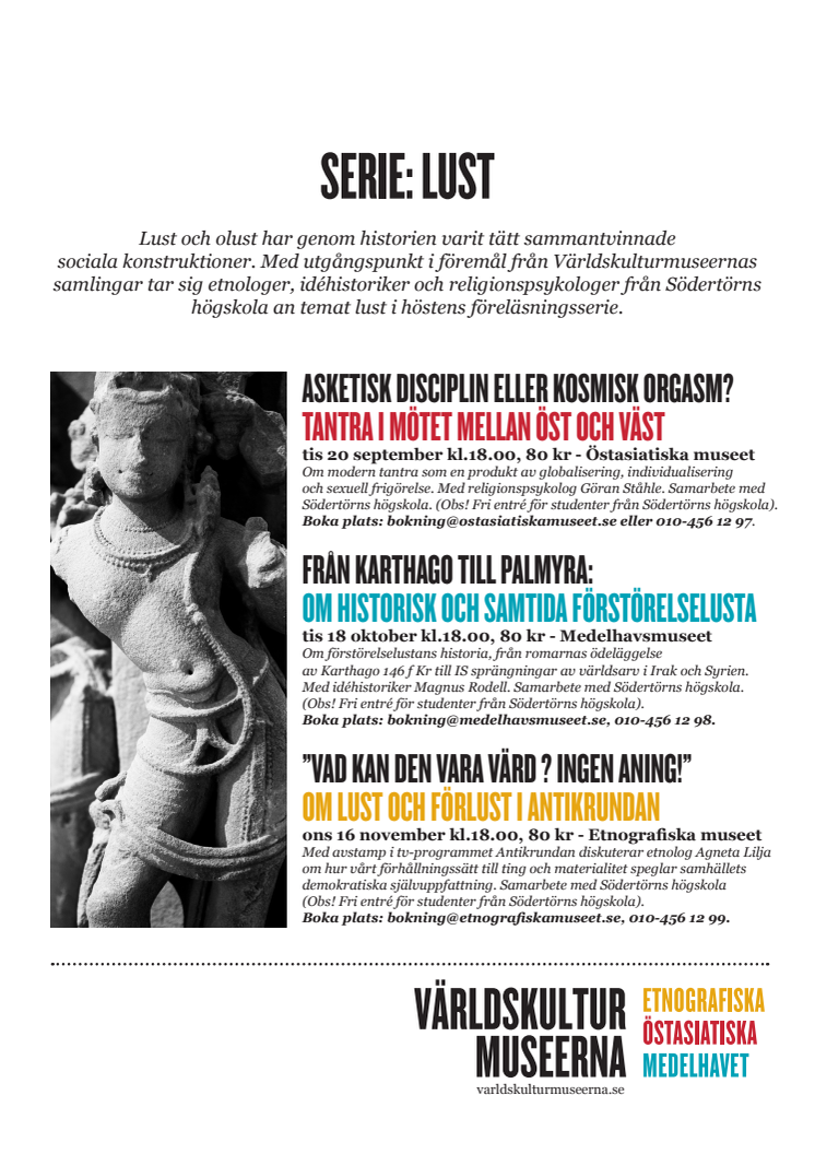 Föreläsningsserie Lust: Från Karthago till Palmyra - Om historisk och samtida förstörelselusta