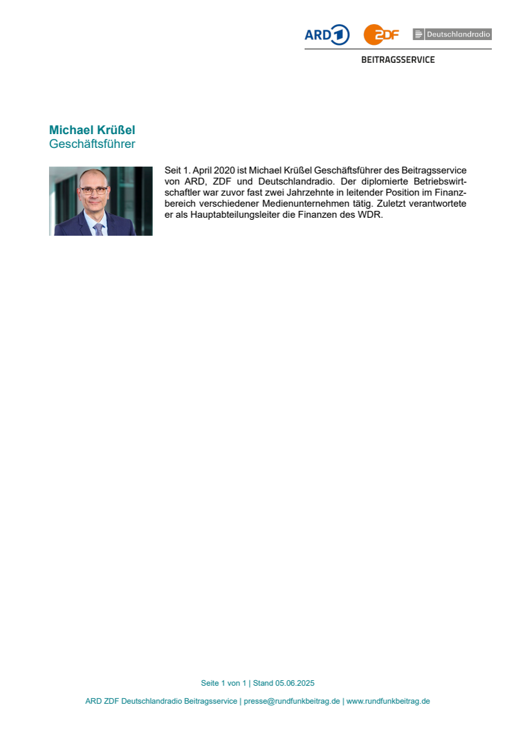 Kurzvita Michael Krüßel