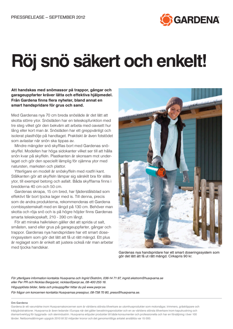 Röj snö säkert och enkelt!