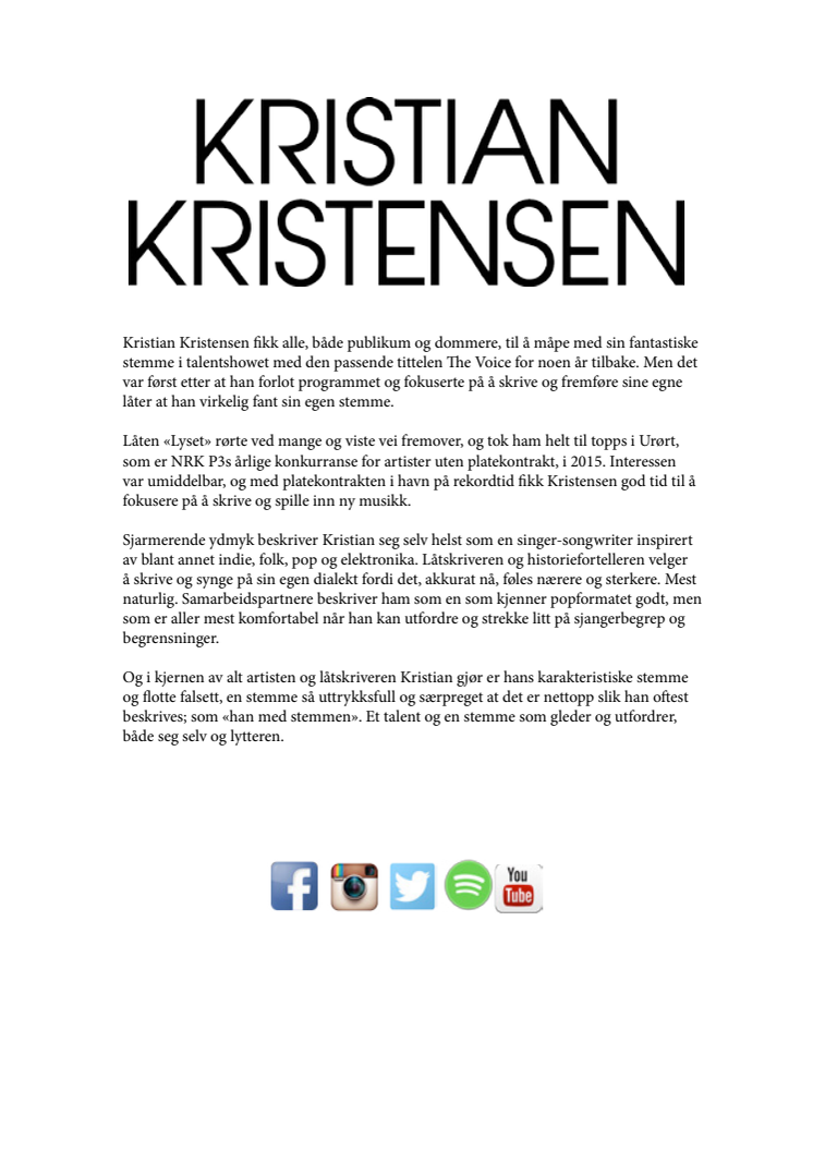 Kristian Kristensen - Bio