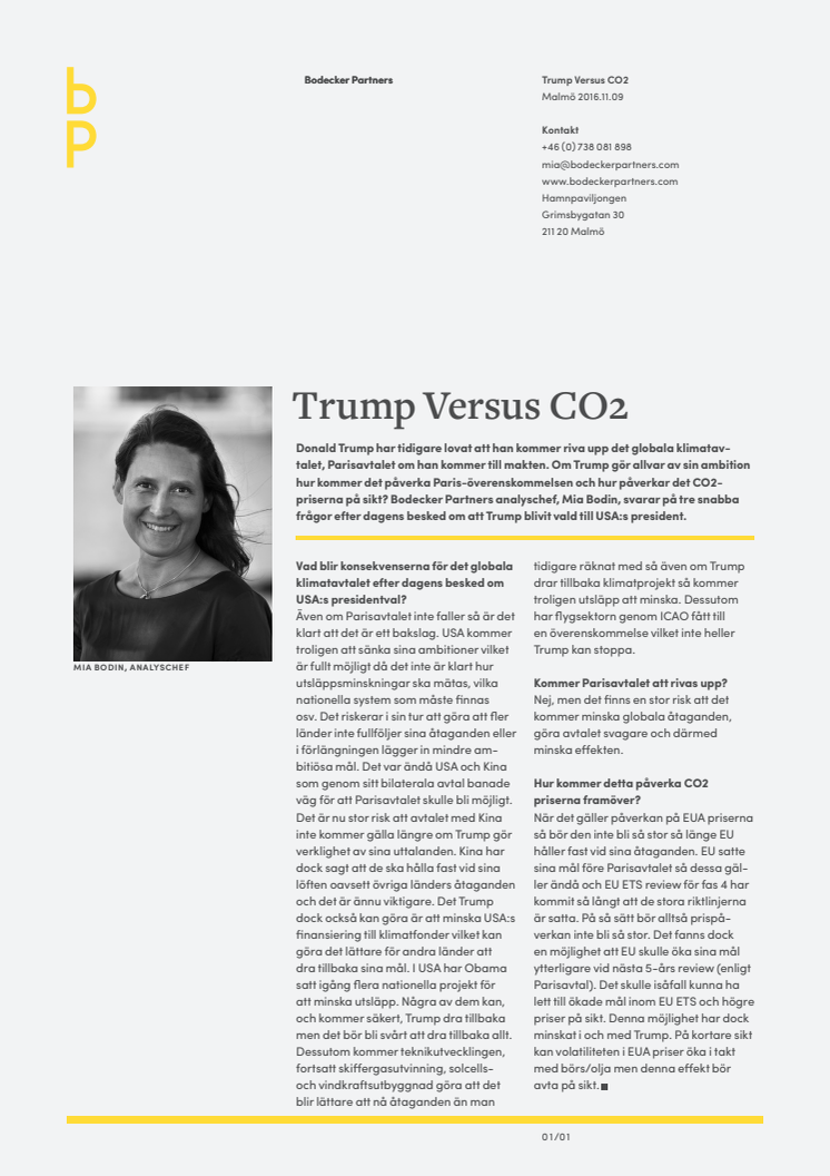 Trump Versus CO2