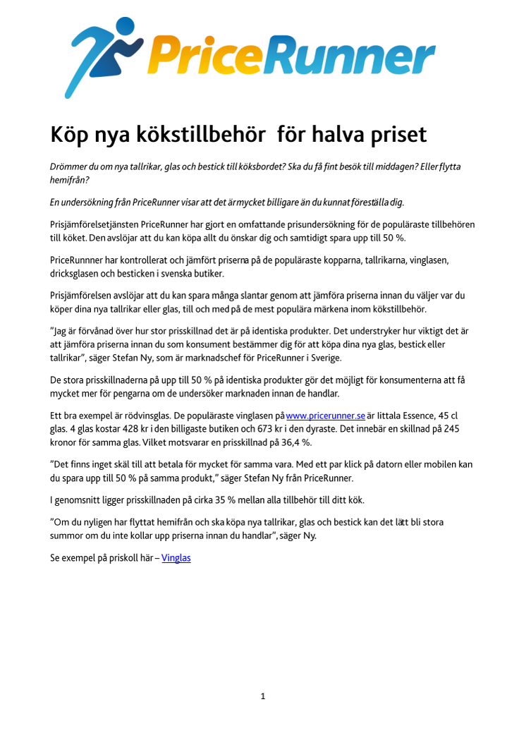 Köp nya kökstillbehör  för halva priset