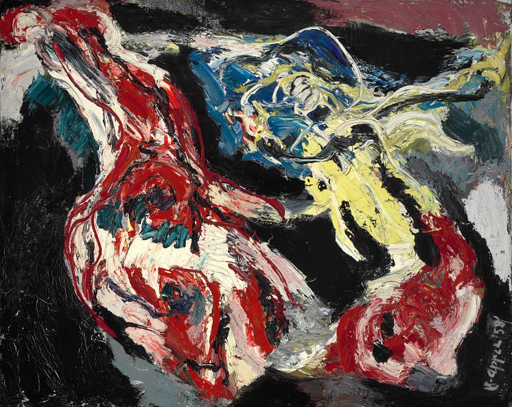 Karel Appel- %22Grosses Tier verschlingt kleines Tier%22