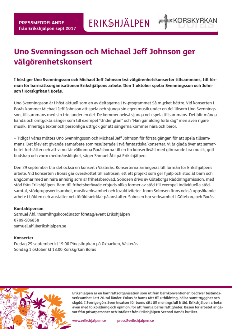 Uno Svenningsson och Michael Jeff Johnson till Borås