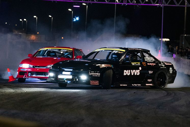 Drifting tävling Påsksladden Custom Motor Show motormässa för ombyggda fordon