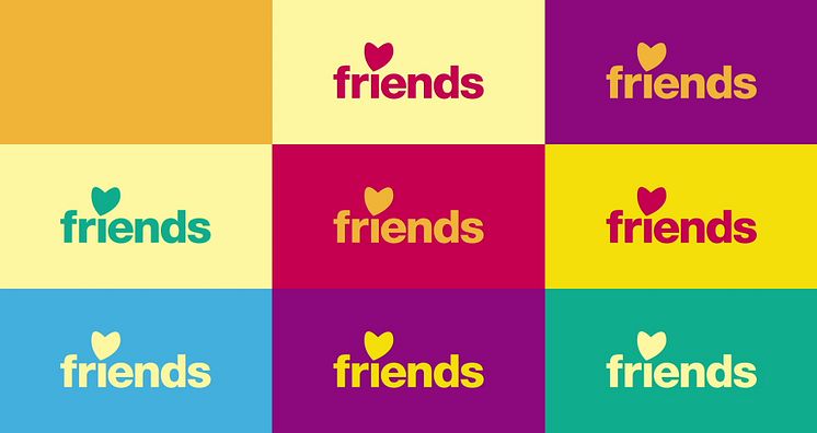 Friends nya visuella identitet 2019