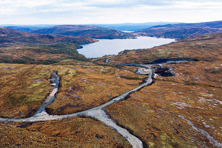 Geitfjellet vindpark okt 2018 internveier