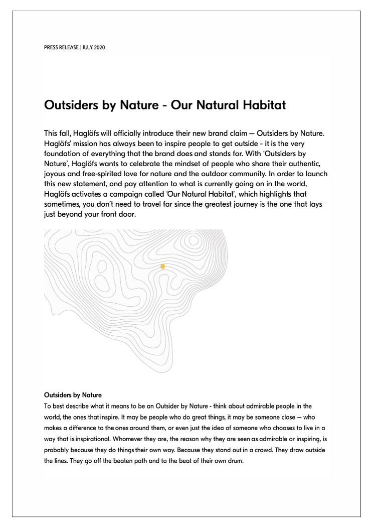 Outsiders by Nature - Our Natural Habitat