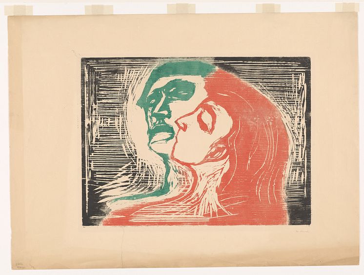 Edvard Munch: Hode ved hode / Head by Head (1905) 