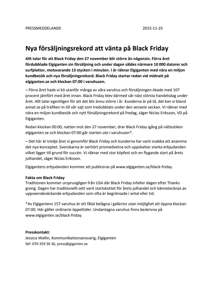 Nya försäljningsrekord att vänta på Black Friday