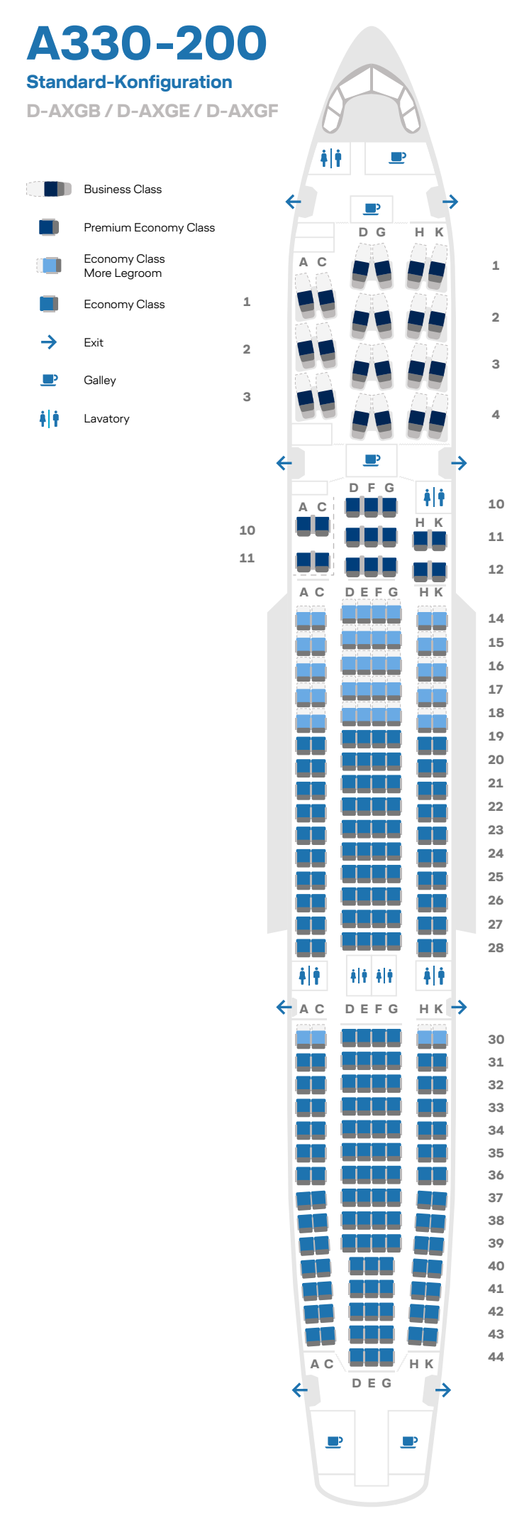 Seatmap A330-200