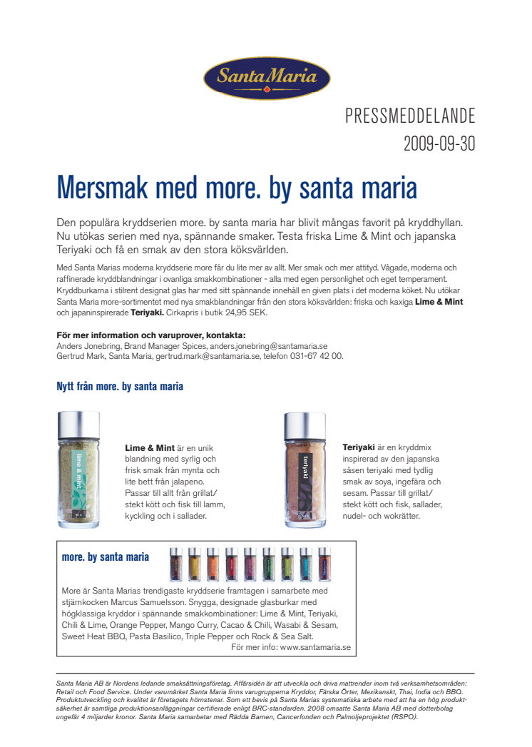 Mersmak med more. by santa maria