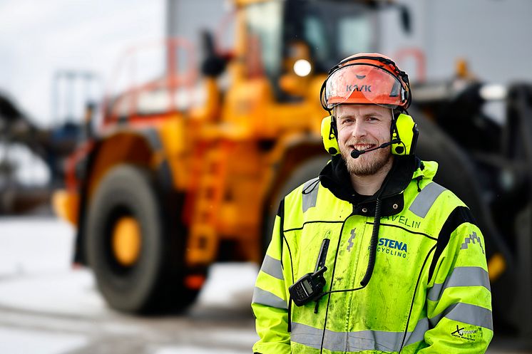 Fredrik Avelin. förare Stena Recycling