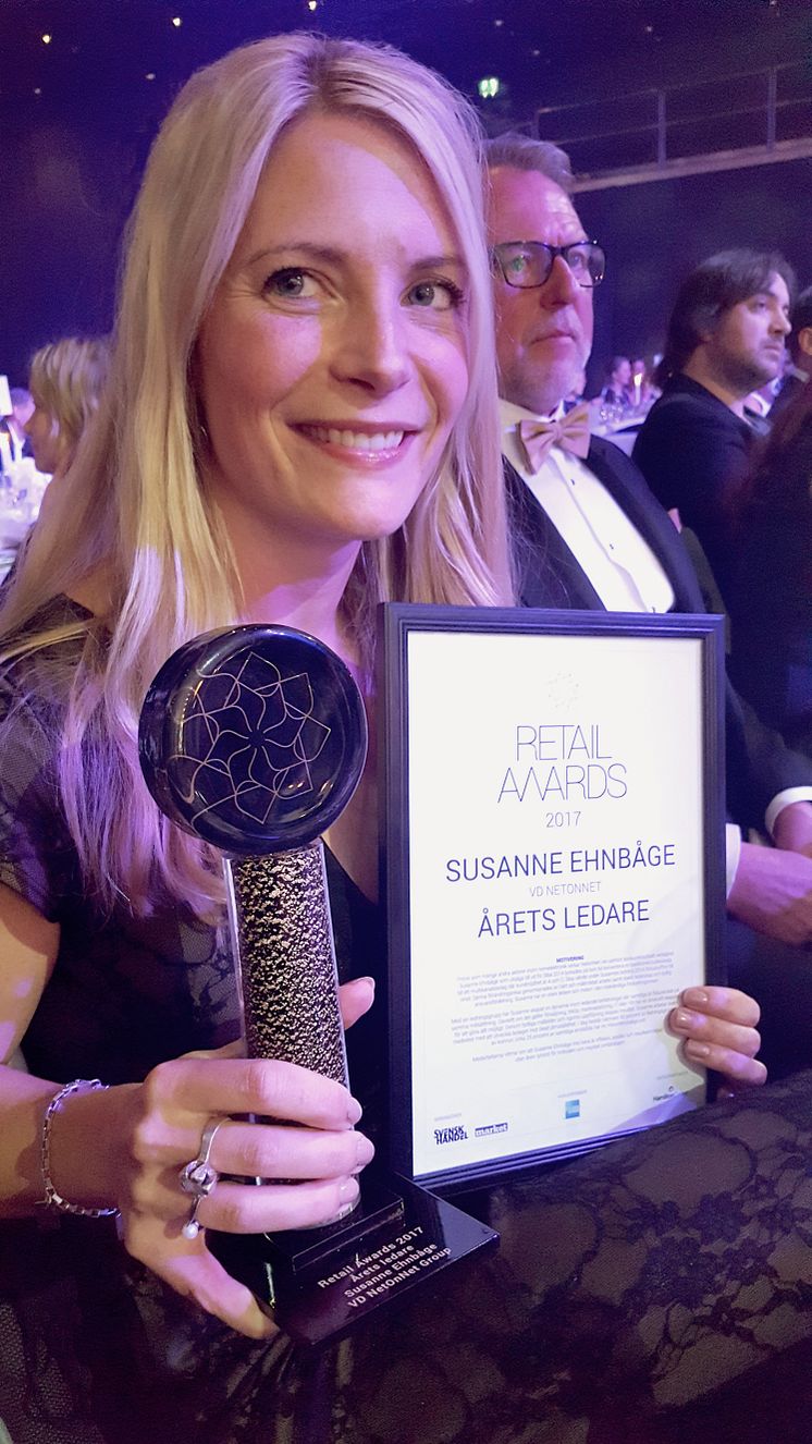 Susanne Ehnbåge är Årets Ledare 2017 