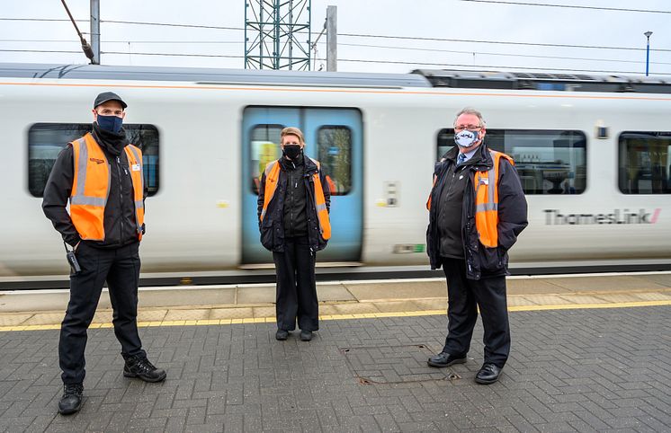 Lifesaver award winners at a Hertfordshire station